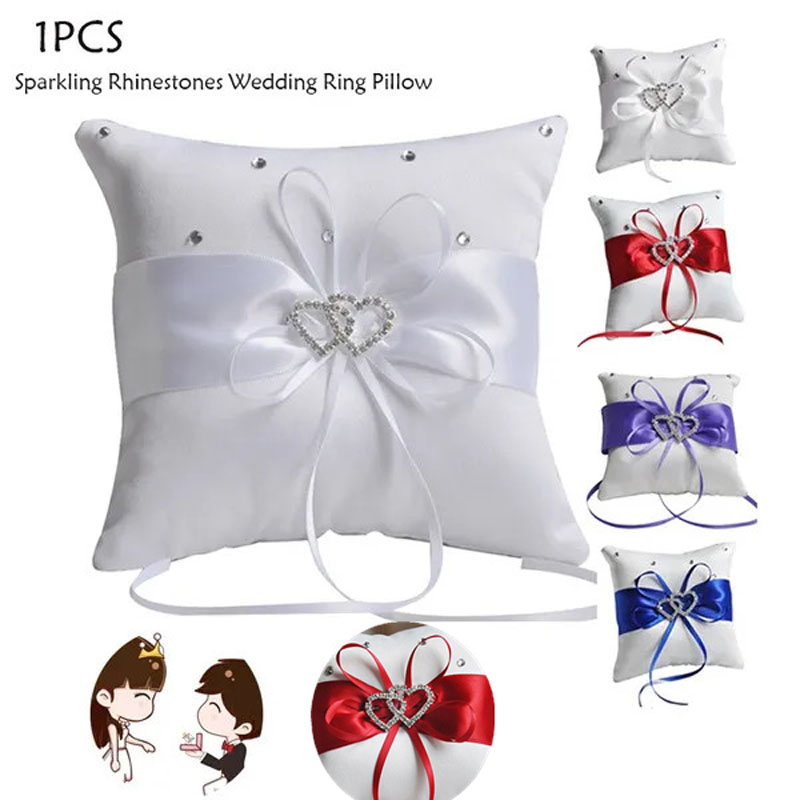 Ring Bearer Pillow - 1 قطعة 10*10 سنتيمتر تألق الراين