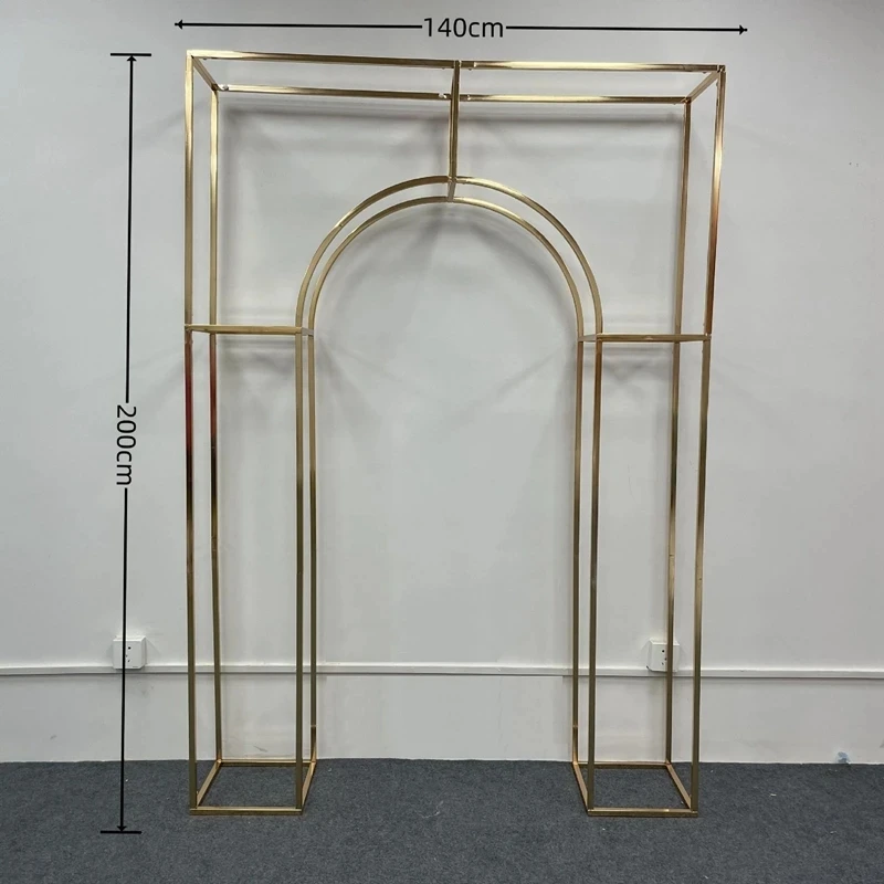 1/3 قطعة خلفية ذهبية هندسية فا - مراجعة The Wedding Supply Store وسعره