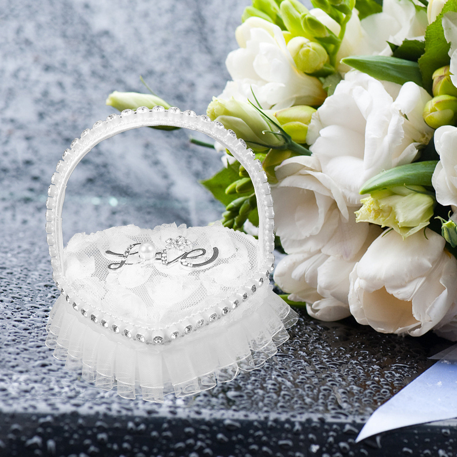 وسادة حاملة خواتم الزفاف على ش - مراجعة Ring Bearer Pillow وسعره