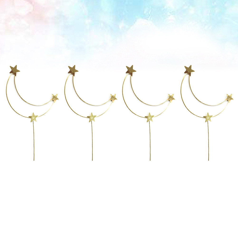 4 قطع من زينة الكيك على شكل نج - مراجعة Wedding Supply Decor وسعره
