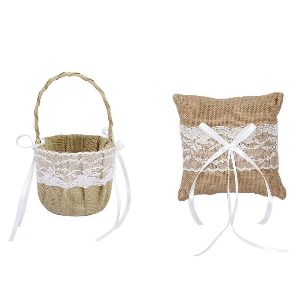 مجموعة من 6 قطع من سلال الزهور - مراجعة Ring Bearer Pillow وسعره